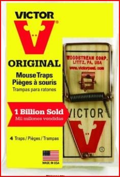 Victor M154 metal pedal mouse trap close-up, durable construction for quick containment.