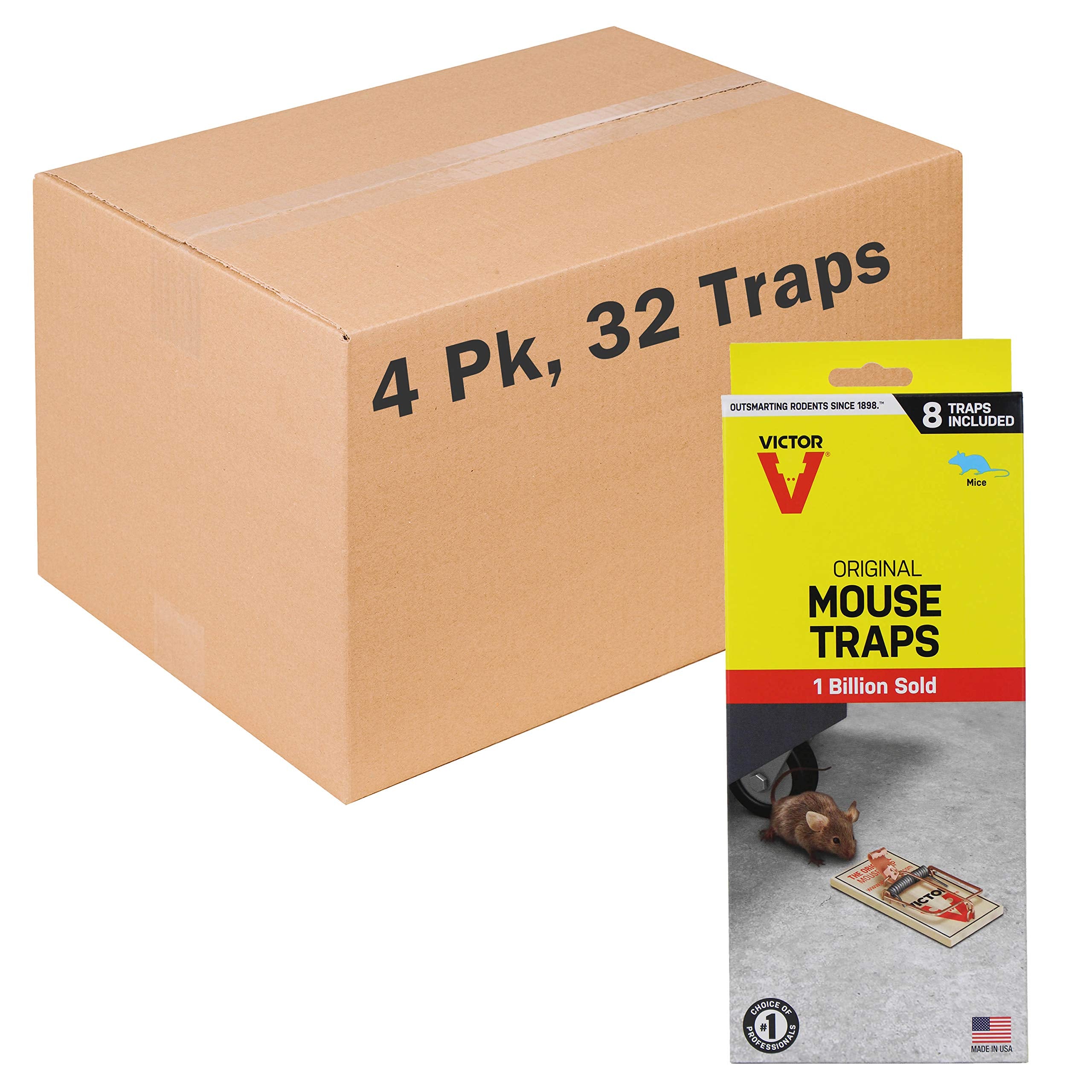 Victor M158-4 trap pack ready for quick rodent control.