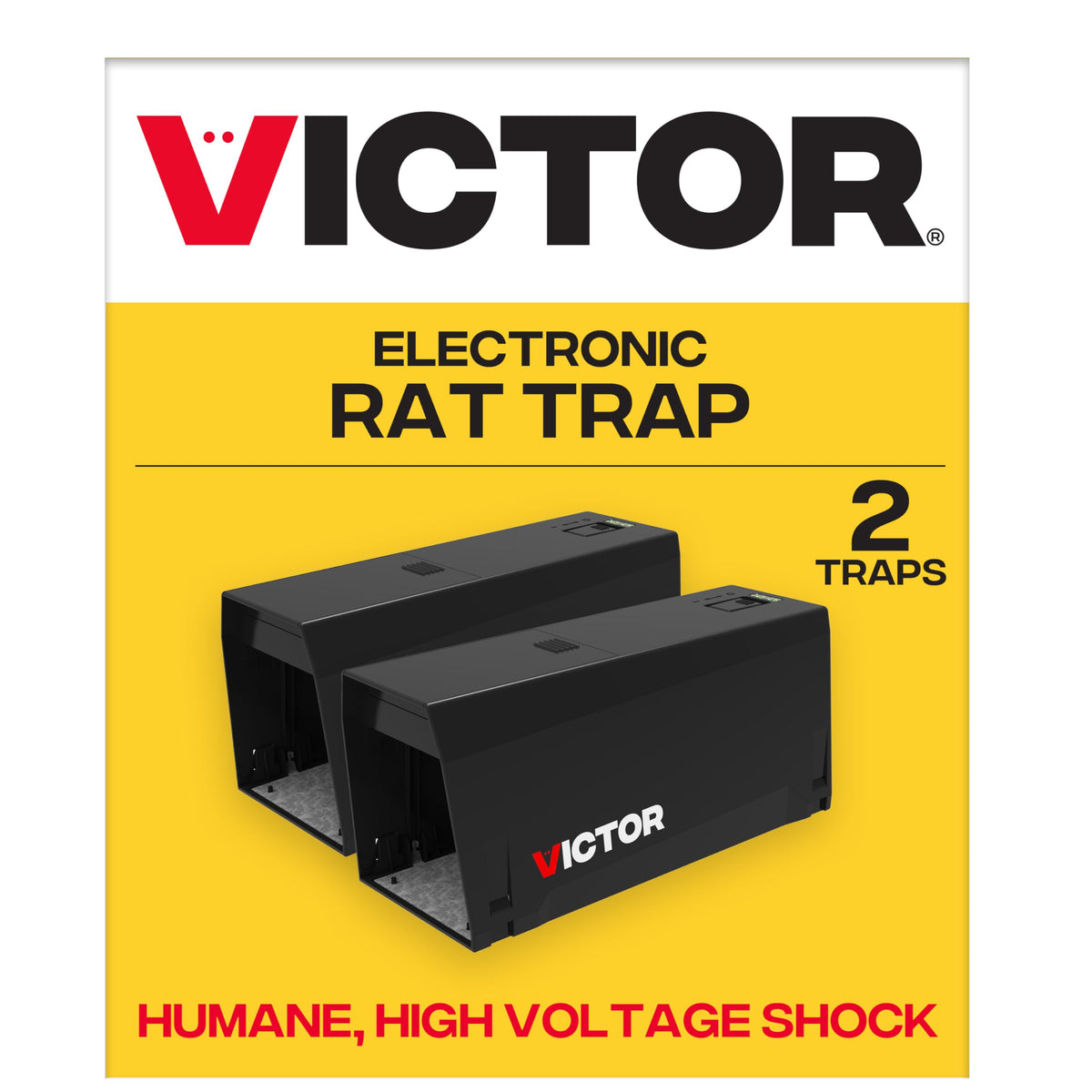 Victor M241BSR-2 indoor electronic rat trap front view for humane quick catch