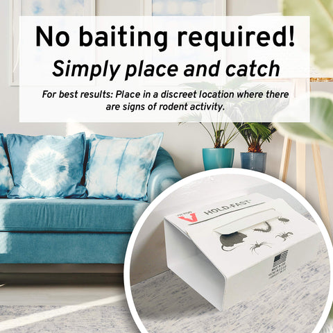 Victor M309 glue board flat configuration expands catch area.