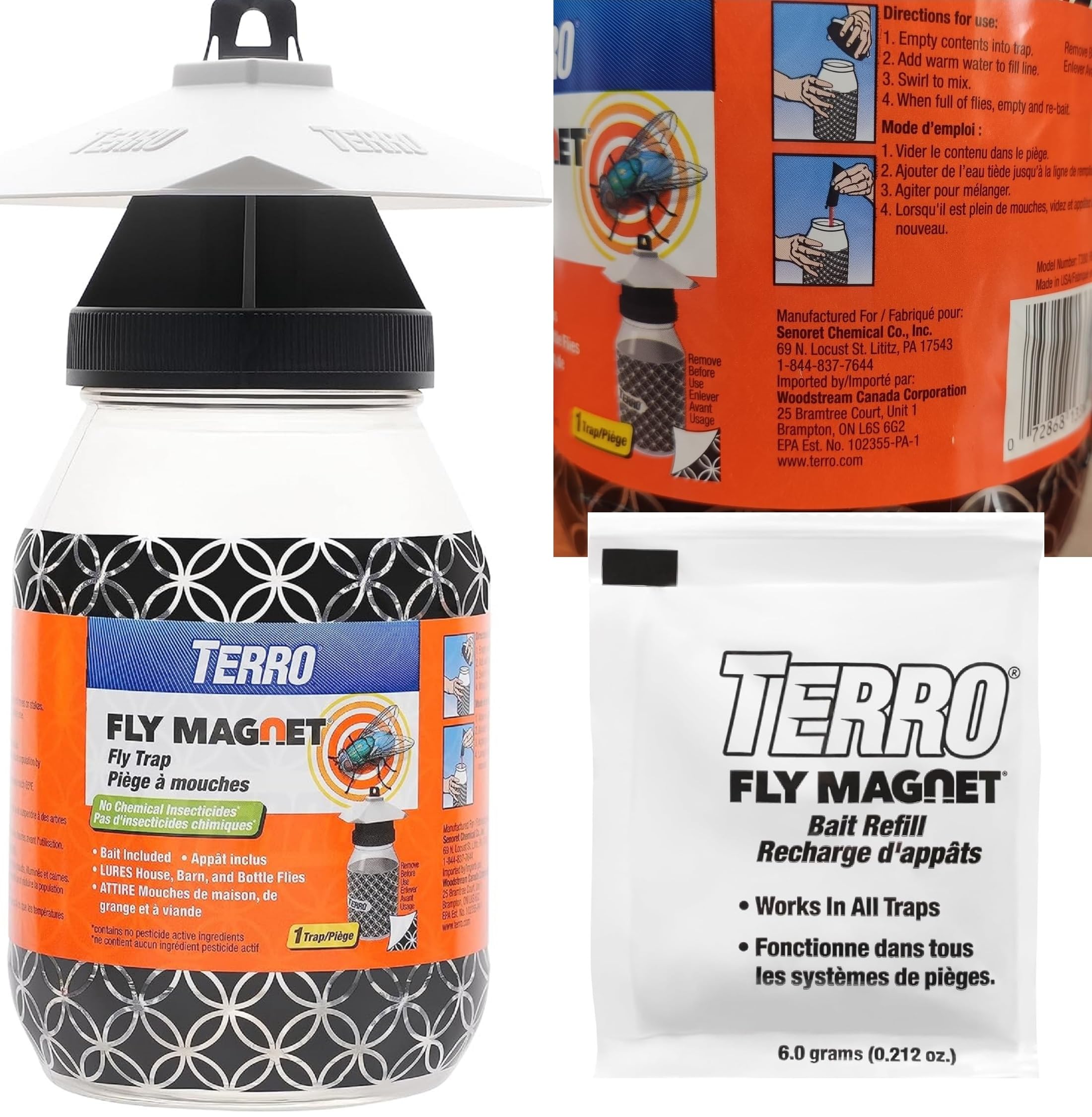 victor m380 patented non-poisonous bait included for effective fly attraction.