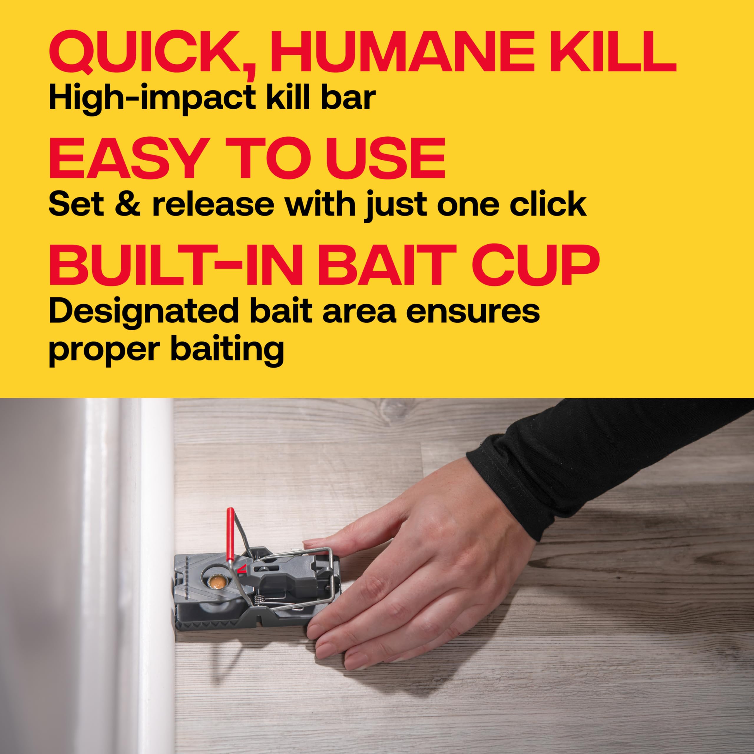 Victor M393SSR humane kill-bar in action for swift, clean capture.