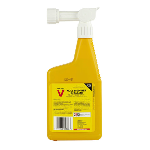 Victor repellent shown as safe for kids and pets when used as directed.