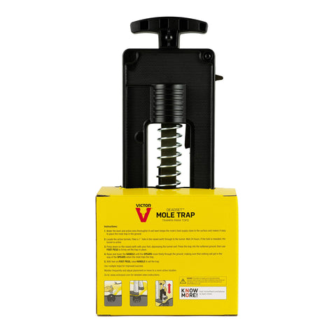 Victor Mole Trap kept below ground for safety around children and pets