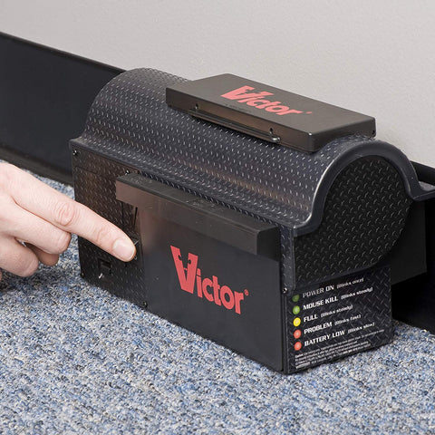 Victor Multi-Kill trap safety switch protects children and pets during setup and use.