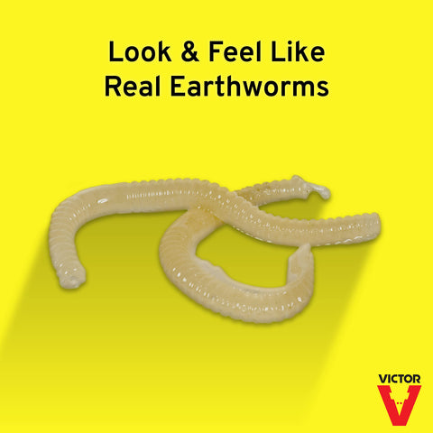 Victor Poison Moleworms protective glove for safe handling during baiting.