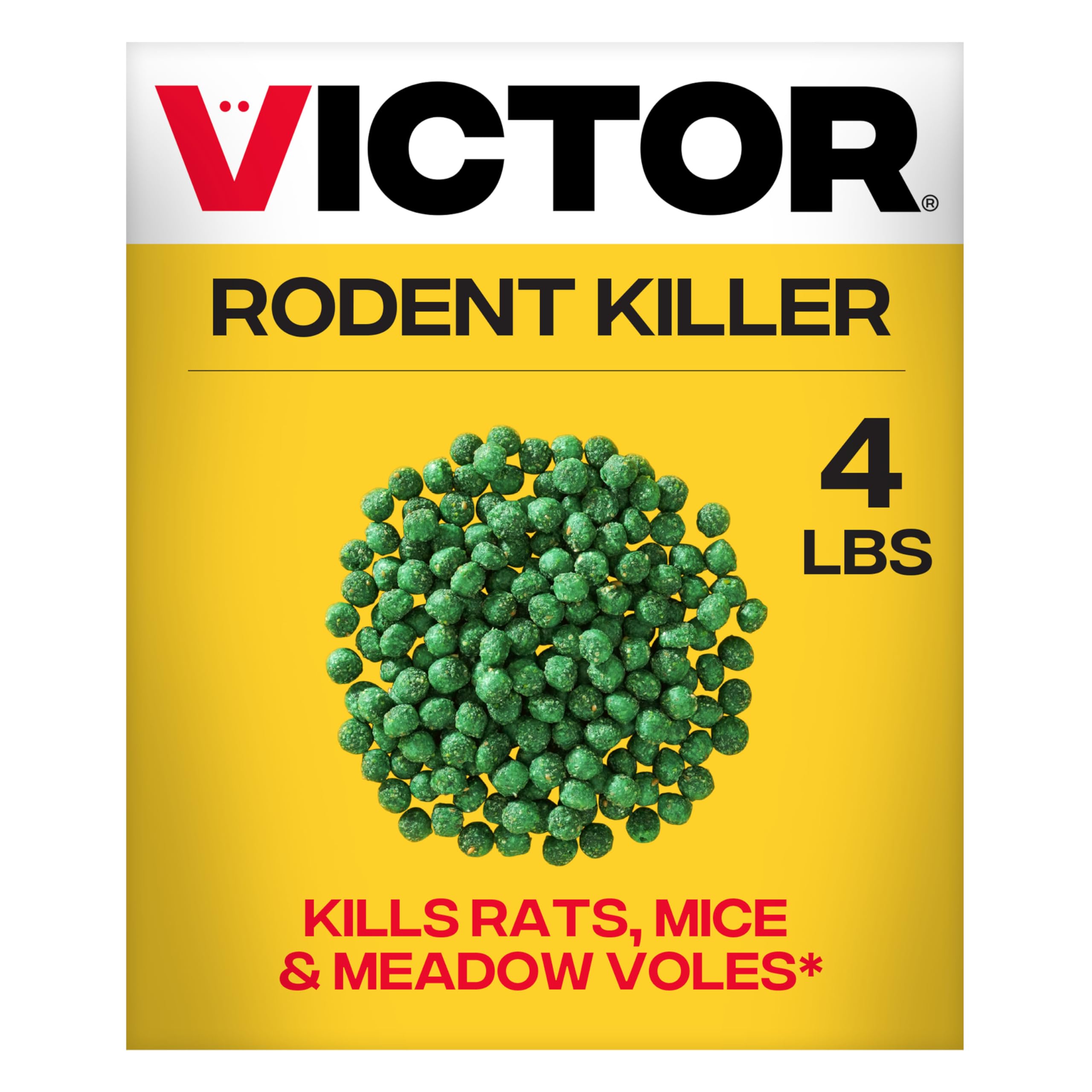 Victor rat poison in outdoor-indoor bait-stations for comprehensive rodent control around homes.