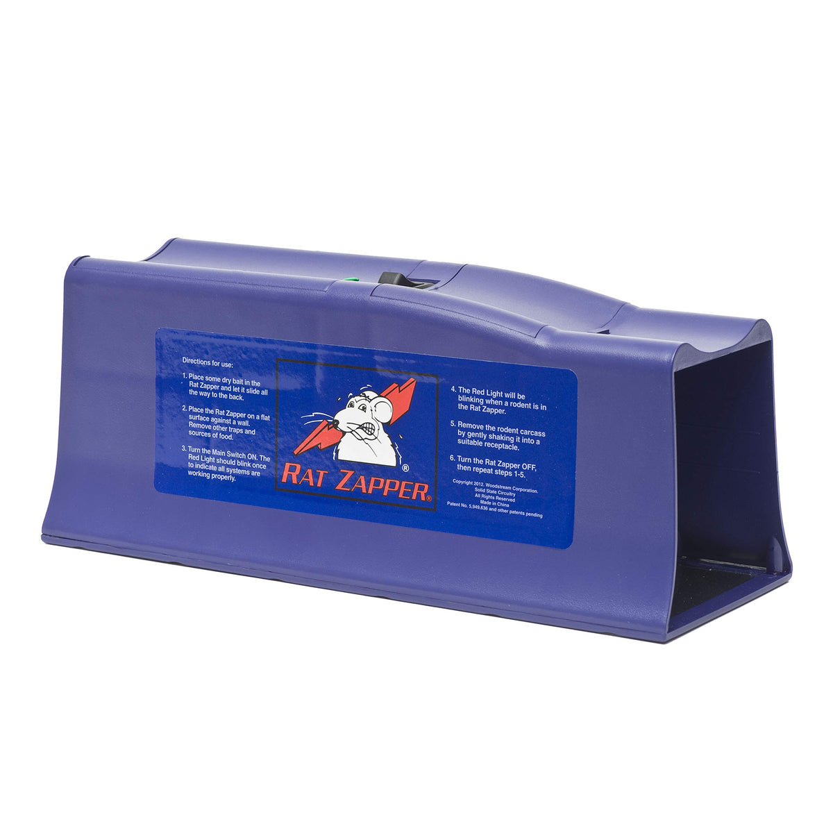Victor Rat Zapper Classic front view shows compact indoor trap designed for fast rodent control.