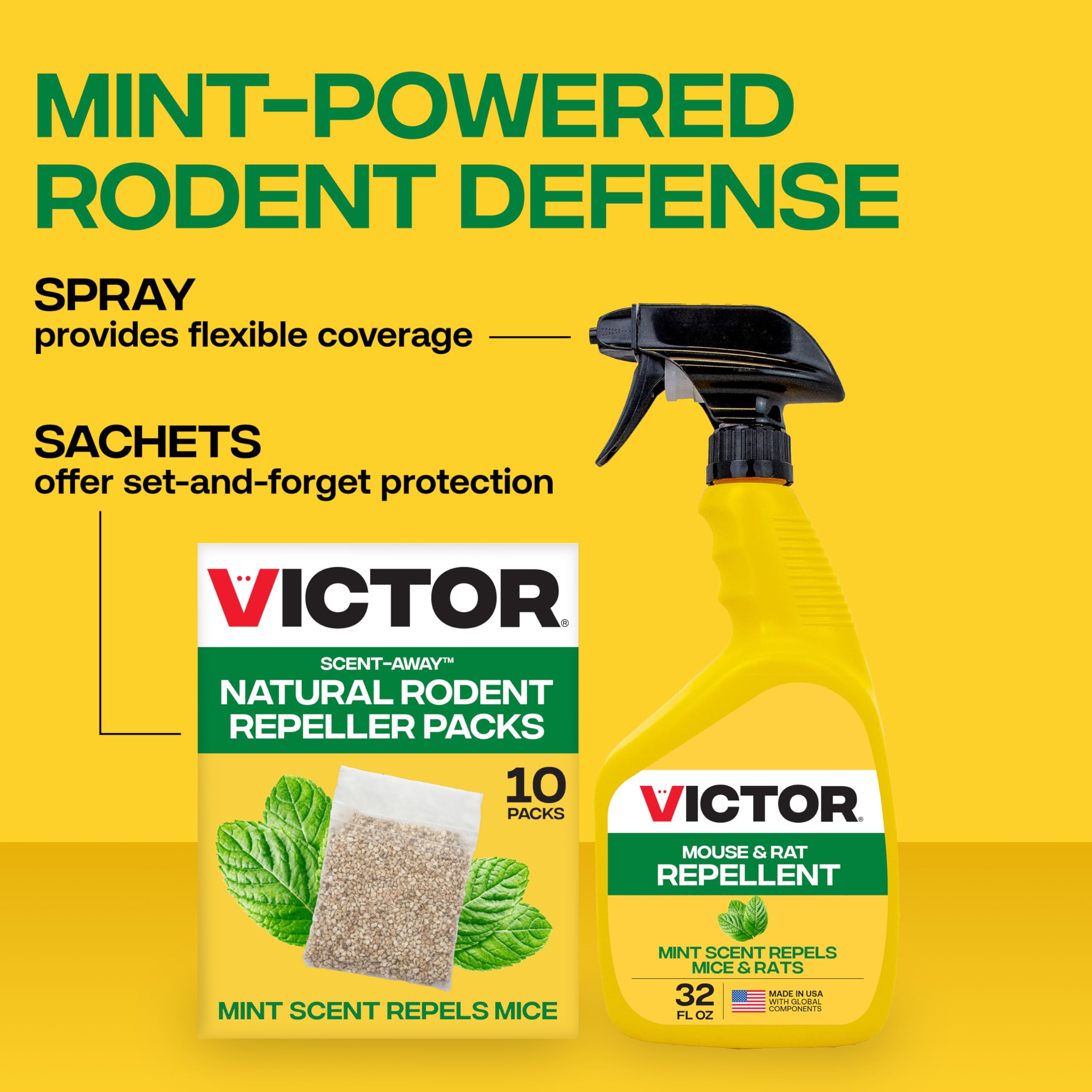Victor Scent-Away car interior placement supports vehicle pest deterrence