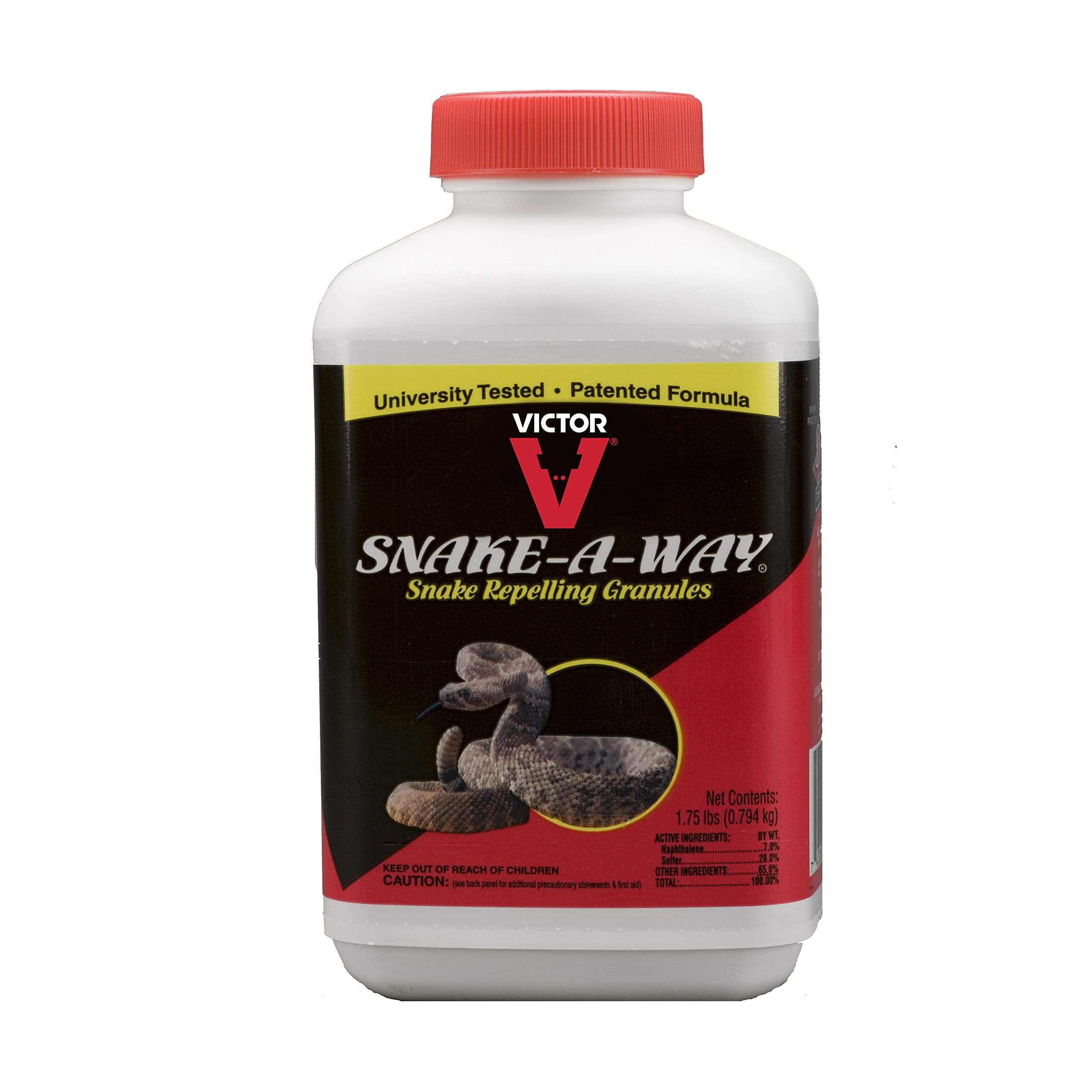 Victor VP363 package front highlights outdoor snake protection for yards.
