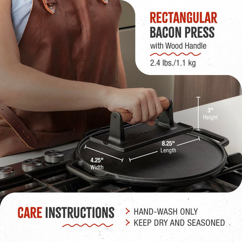 Victoria cast iron care guide image indicating long lasting kitchen tool