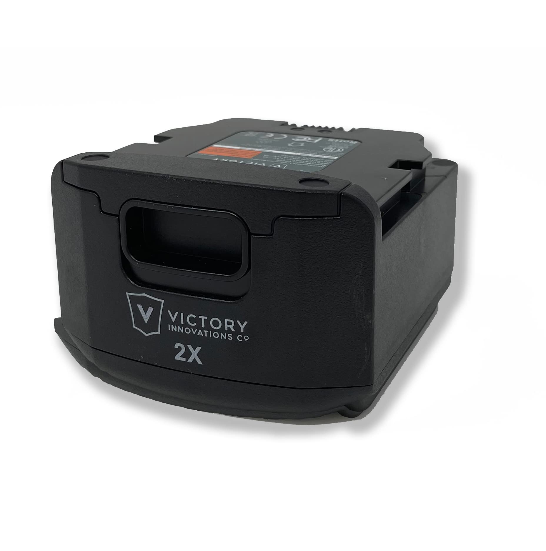 VP20B battery in use powers electrostatic spraying sessions longer.