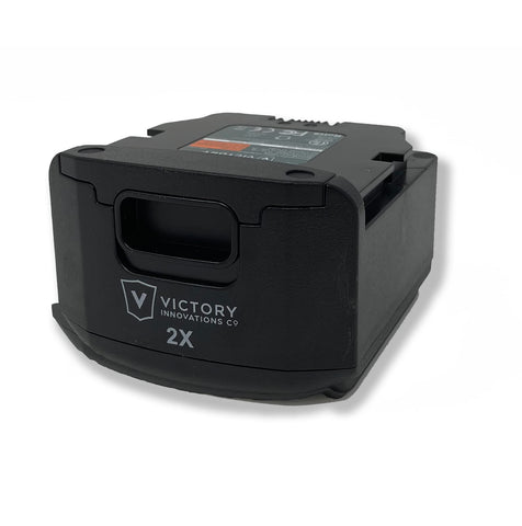 VP20B battery in use powers electrostatic spraying sessions longer.