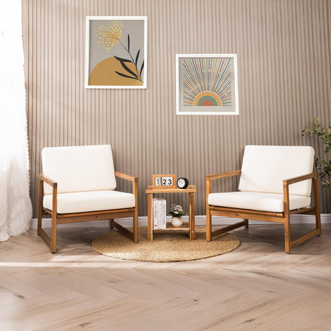 VICTORY RELAX acacia wood construction showcasing natural grain