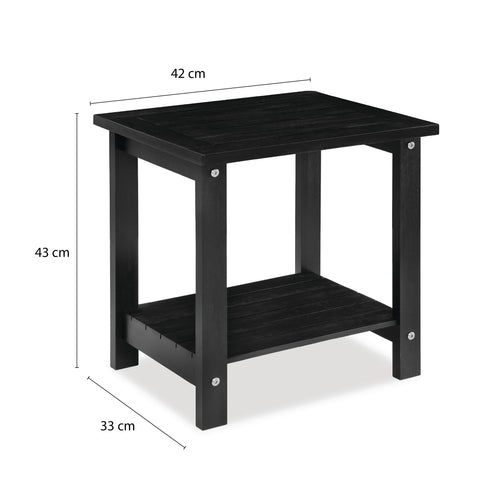 VICTORY RELAX Acacia wood end table enhances natural warmth in any space.
