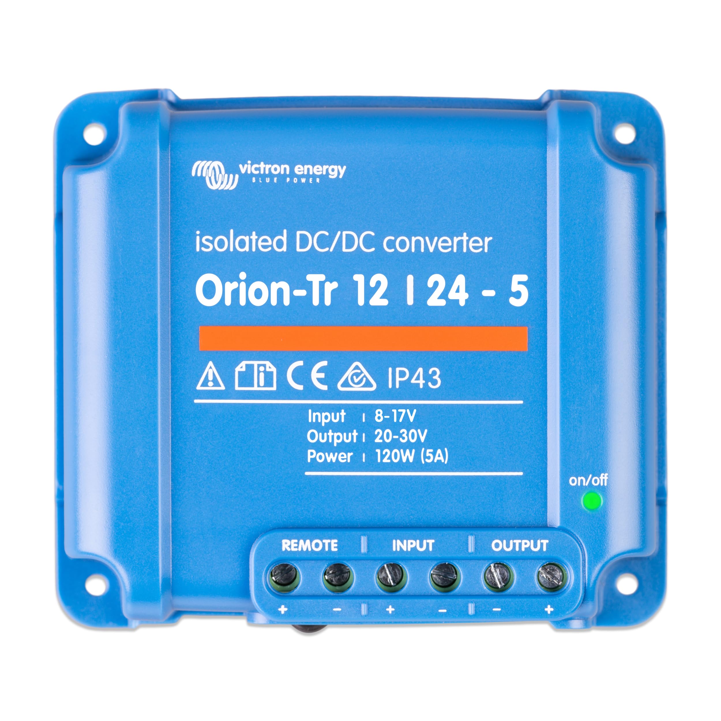 Victron Energy Orion-Tr with screw terminals for easy, secure installation and dependable DC conversion.
