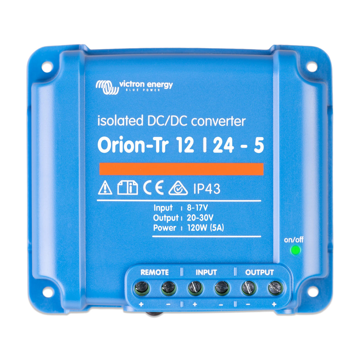 Victron Energy Orion-Tr with screw terminals for easy, secure installation and dependable DC conversion.