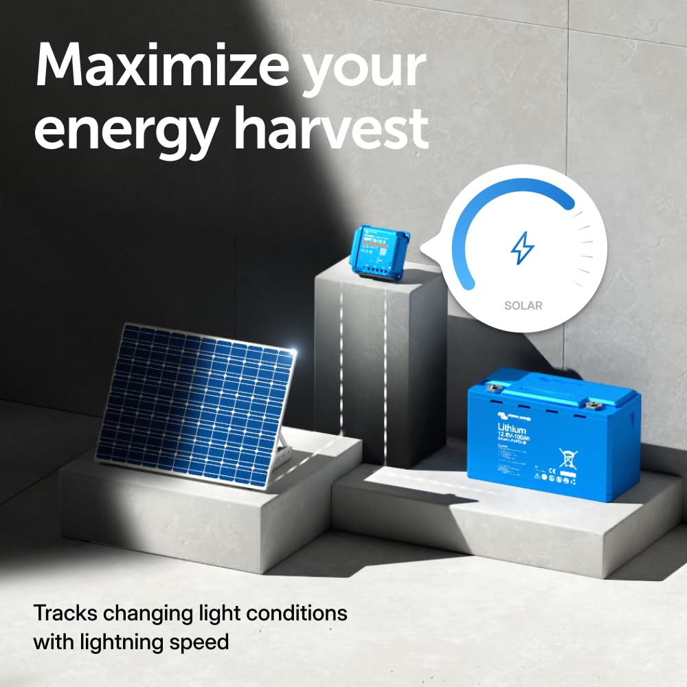 Victron Energy SmartSolar MPPT presets for tailored charging profiles.