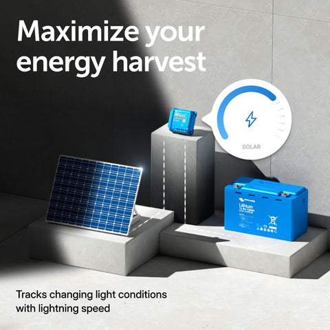 Victron Energy SmartSolar MPPT presets for tailored charging profiles.