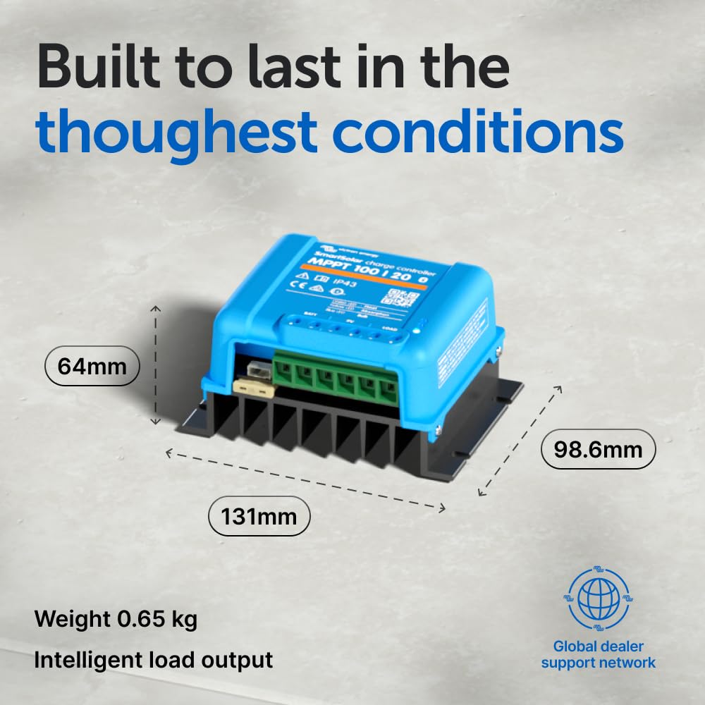 Victron SmartSolar MPPT Bluetooth real-time data display for optimized decisions