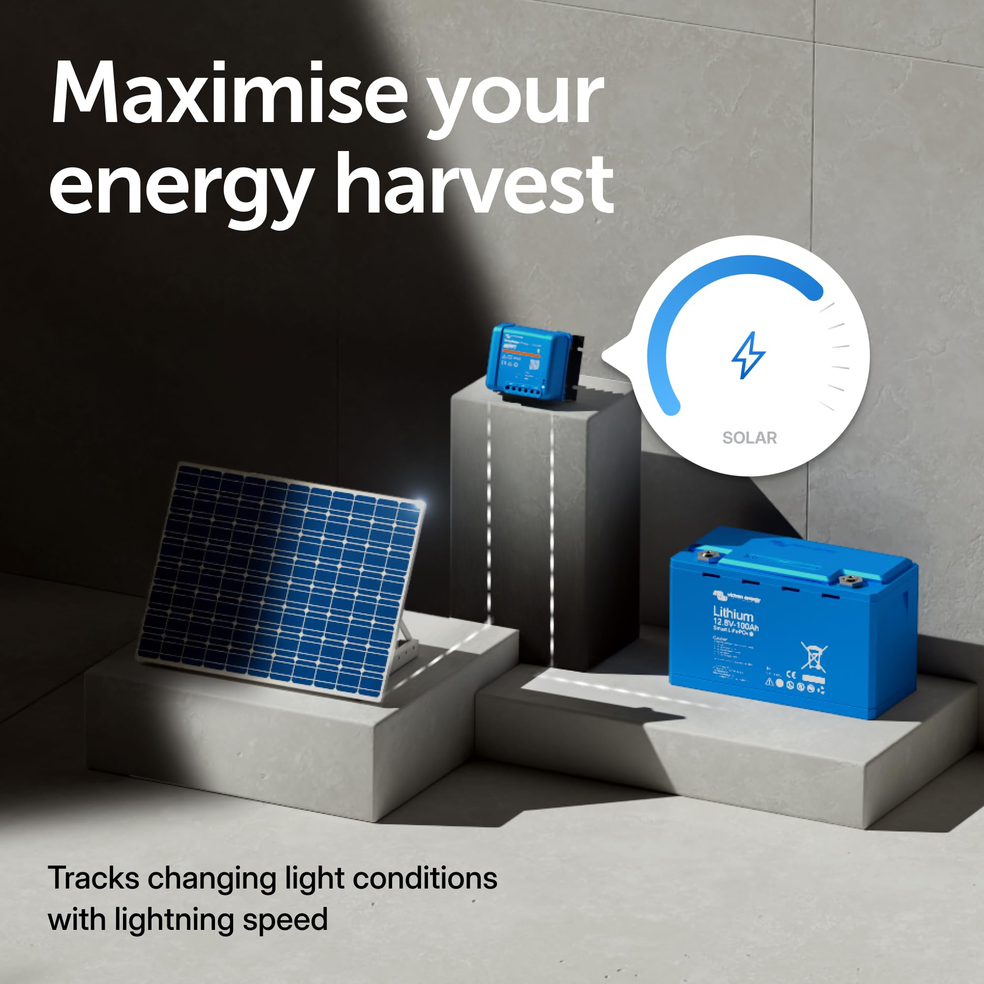 Synchronizing multiple Victron SmartSolar MPPT controllers for whole-system energy optimization