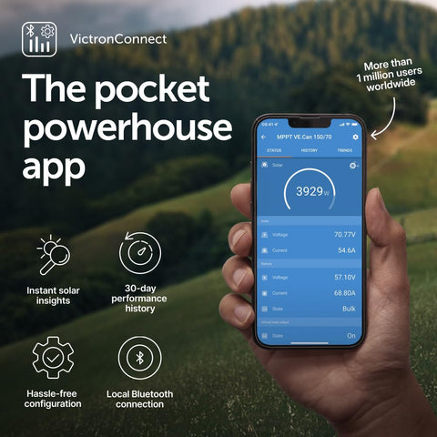 Shade conditions with Victron Energy SmartSolar maintaining power