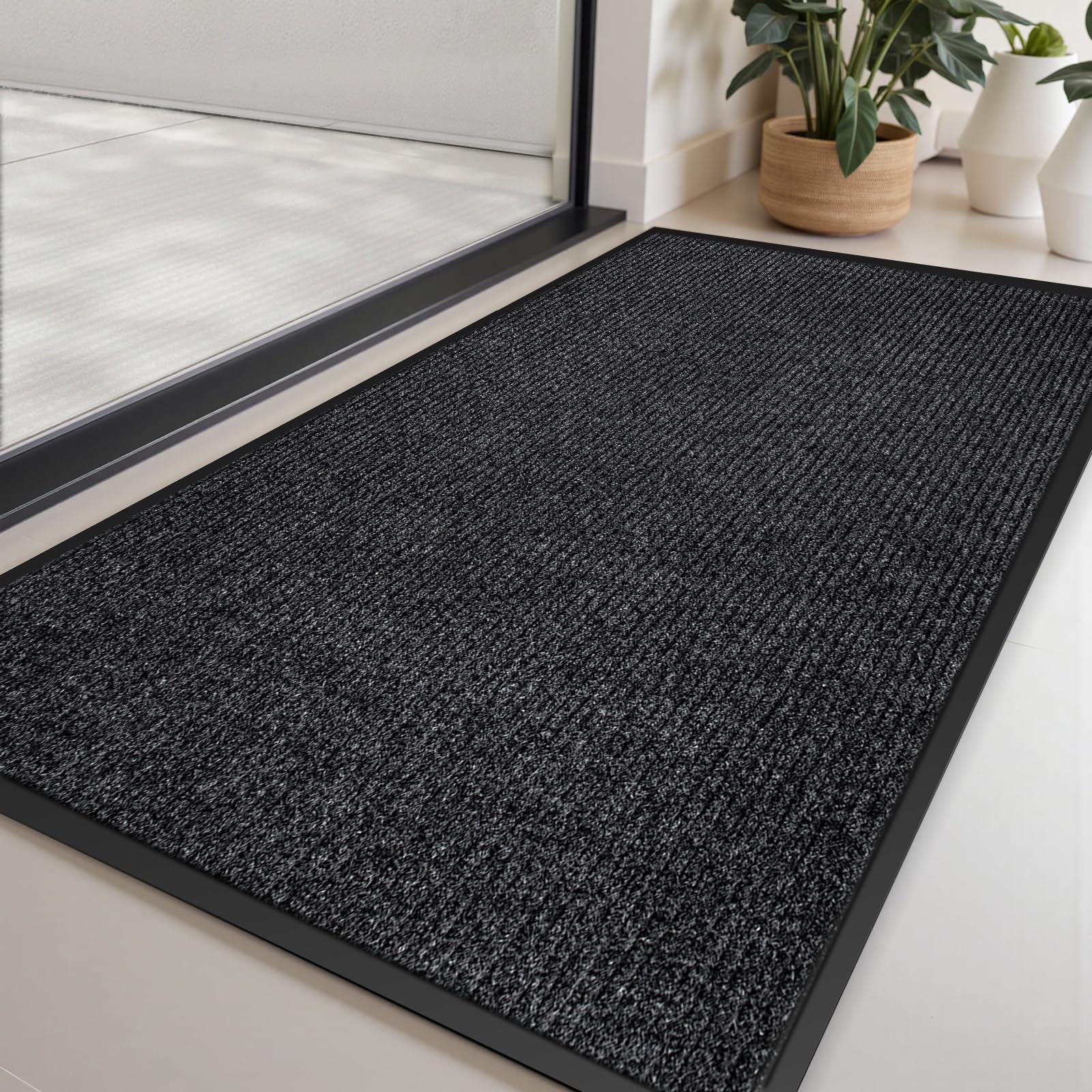 Vicwe 3x4 door mat front view shows sturdy construction for busy entryways