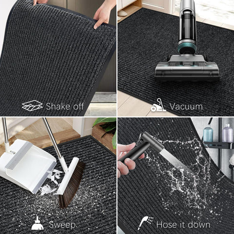 Vicwe low-profile design allows doors to glide over the mat smoothly.