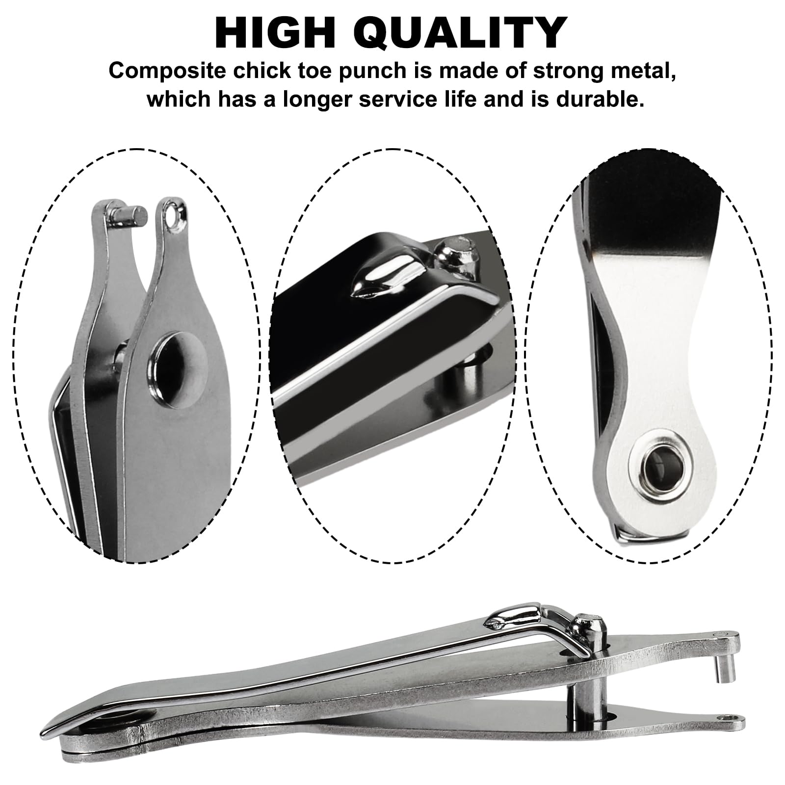 VIDABTE dual-pack toe punch helps you resume work quickly when a unit is missing.