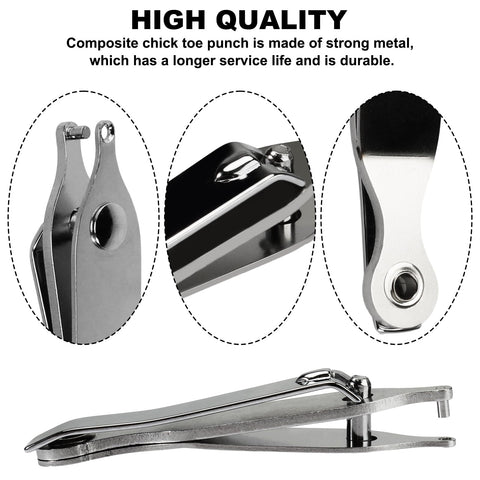 VIDABTE dual-pack toe punch helps you resume work quickly when a unit is missing.
