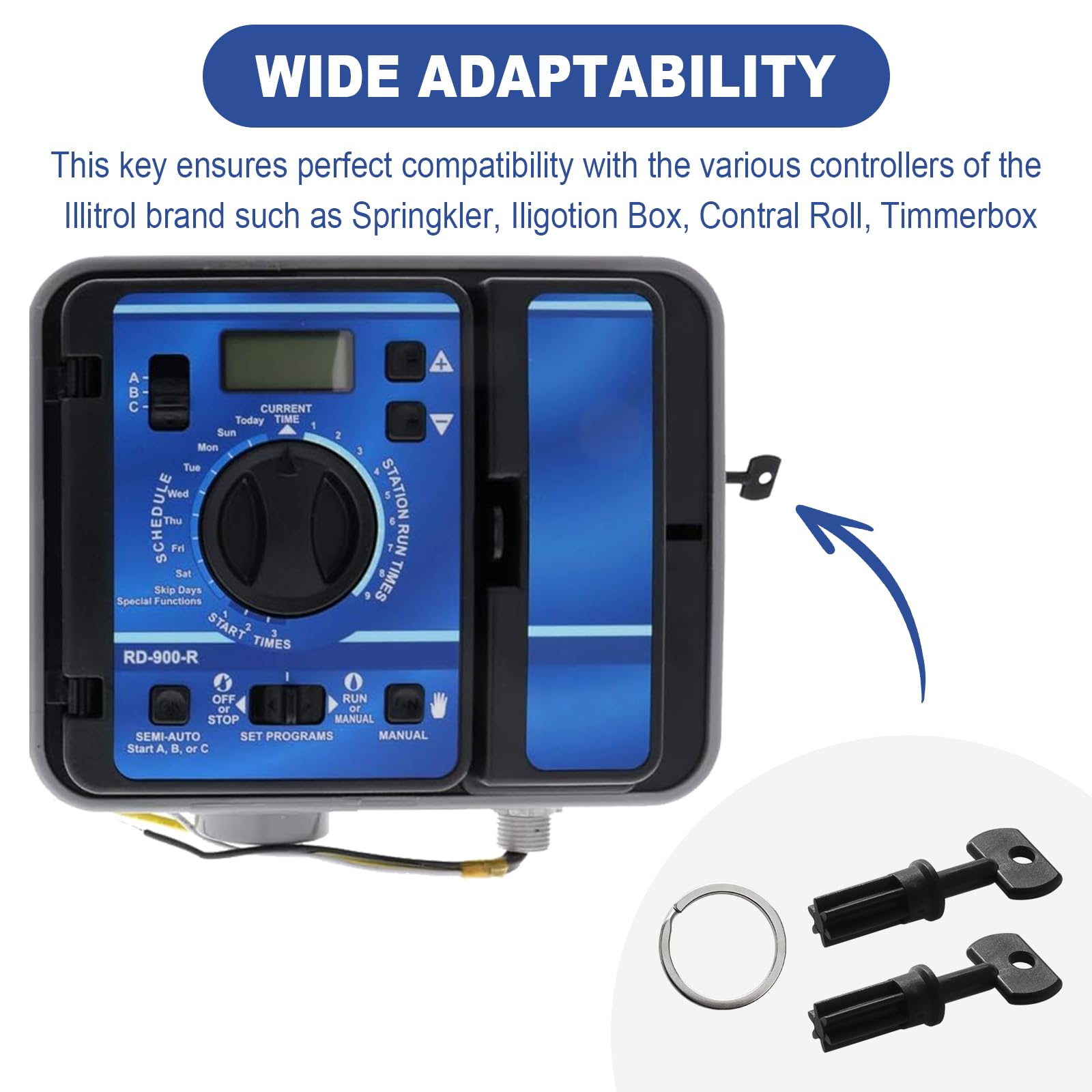 VIDABTE R8969 RD600/900/1200 compatibility key enables quick timer box access
