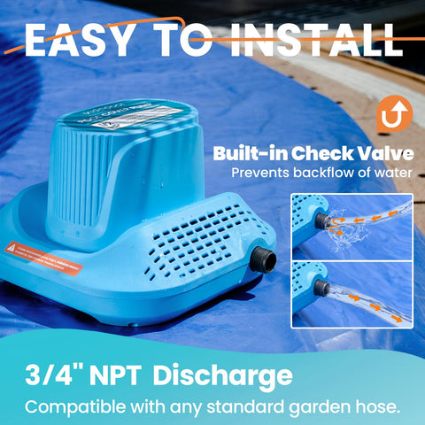 Vidapool 25-foot power cord for flexible reach.