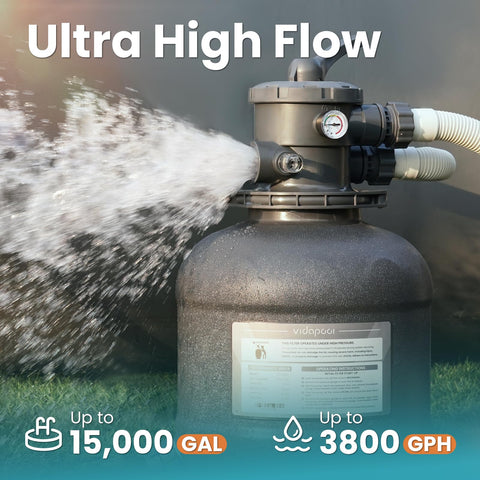 Vidapool 6-way valve operation highlights versatile cleaning modes for efficient maintenance.
