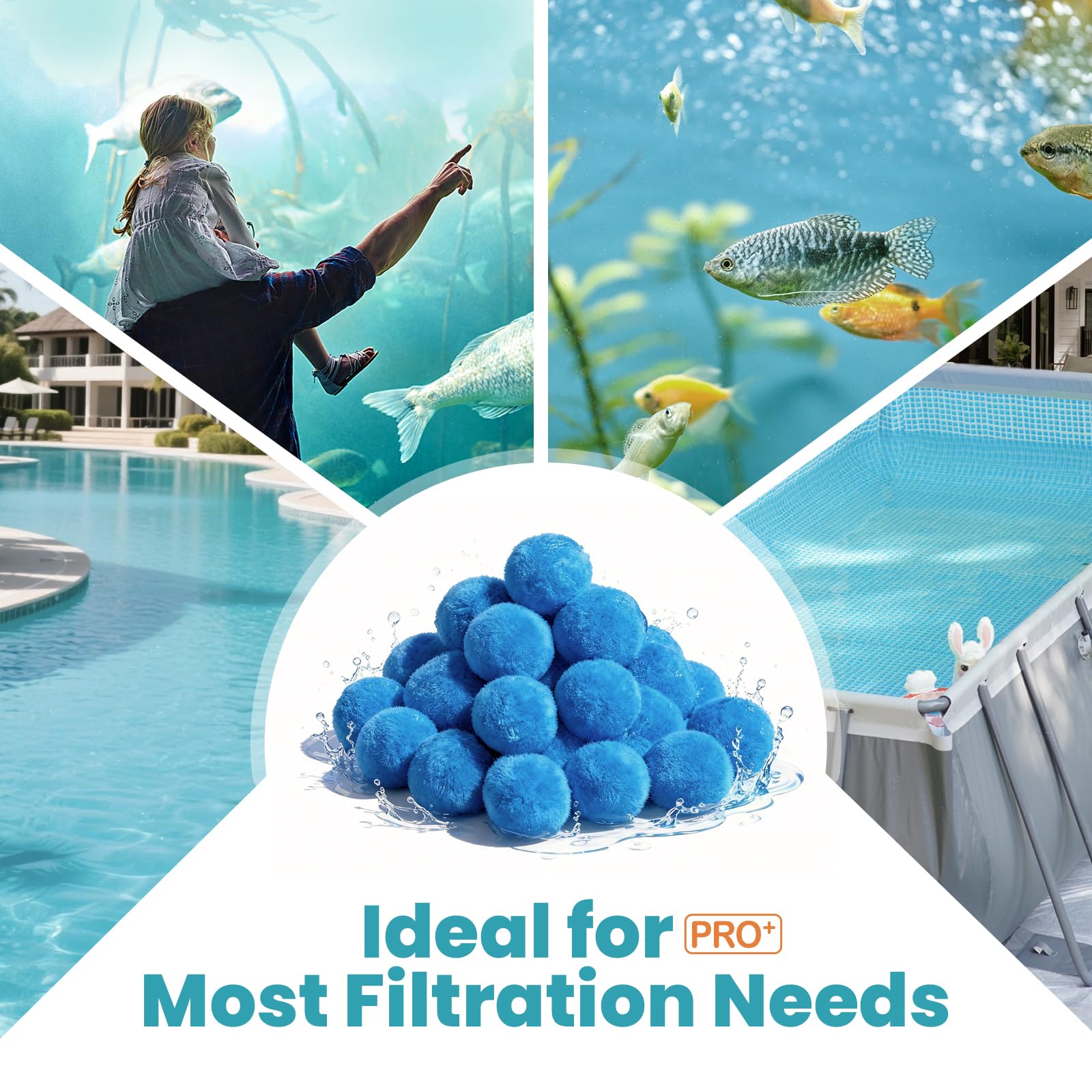 Vidapool compact media reduces storage space and maintenance time.