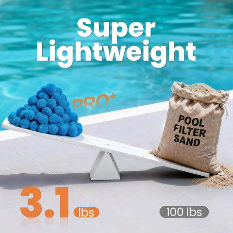 Vidapool filter balls dust-free filtration for clean water.