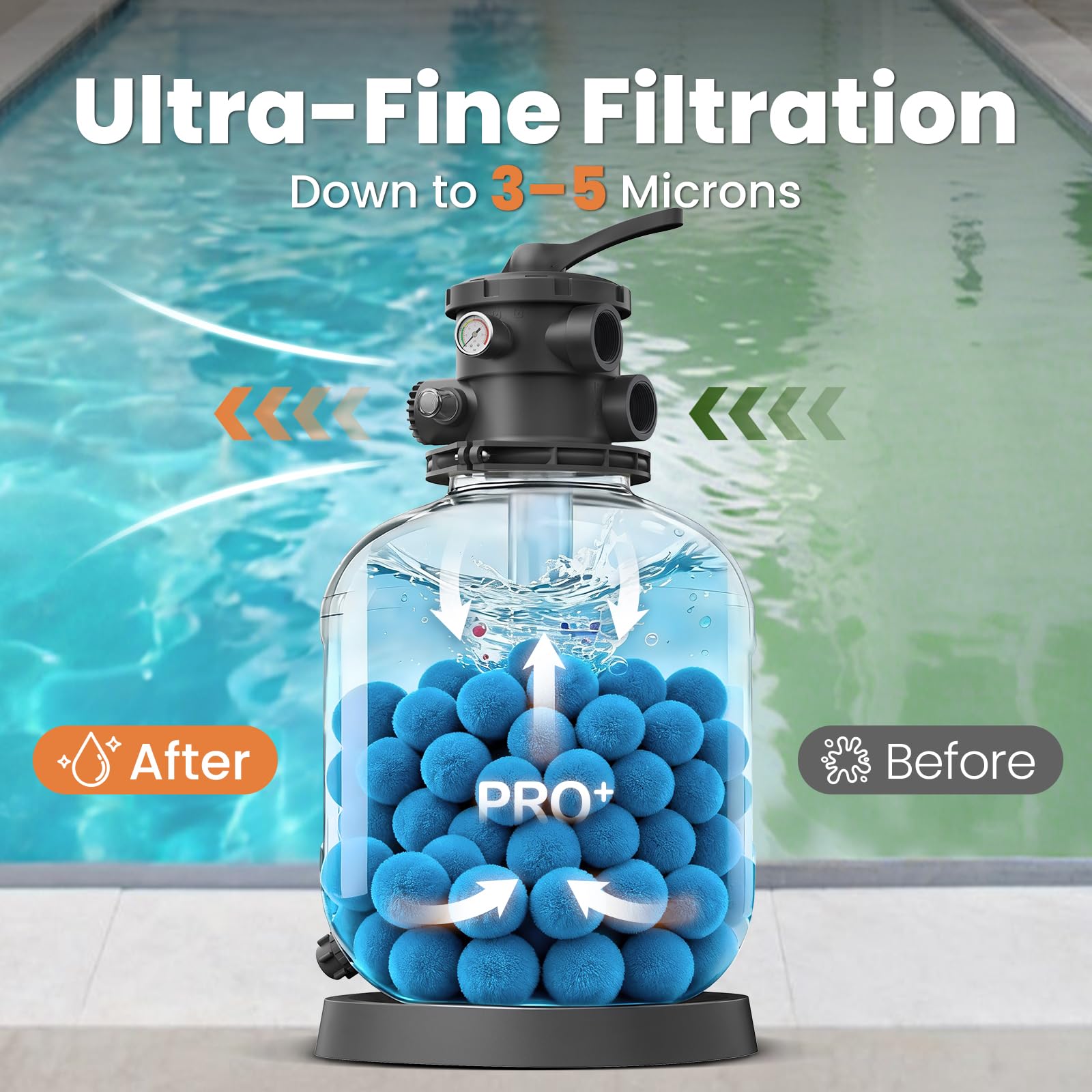 Vidapool filter balls are washable and reusable for long-term use.