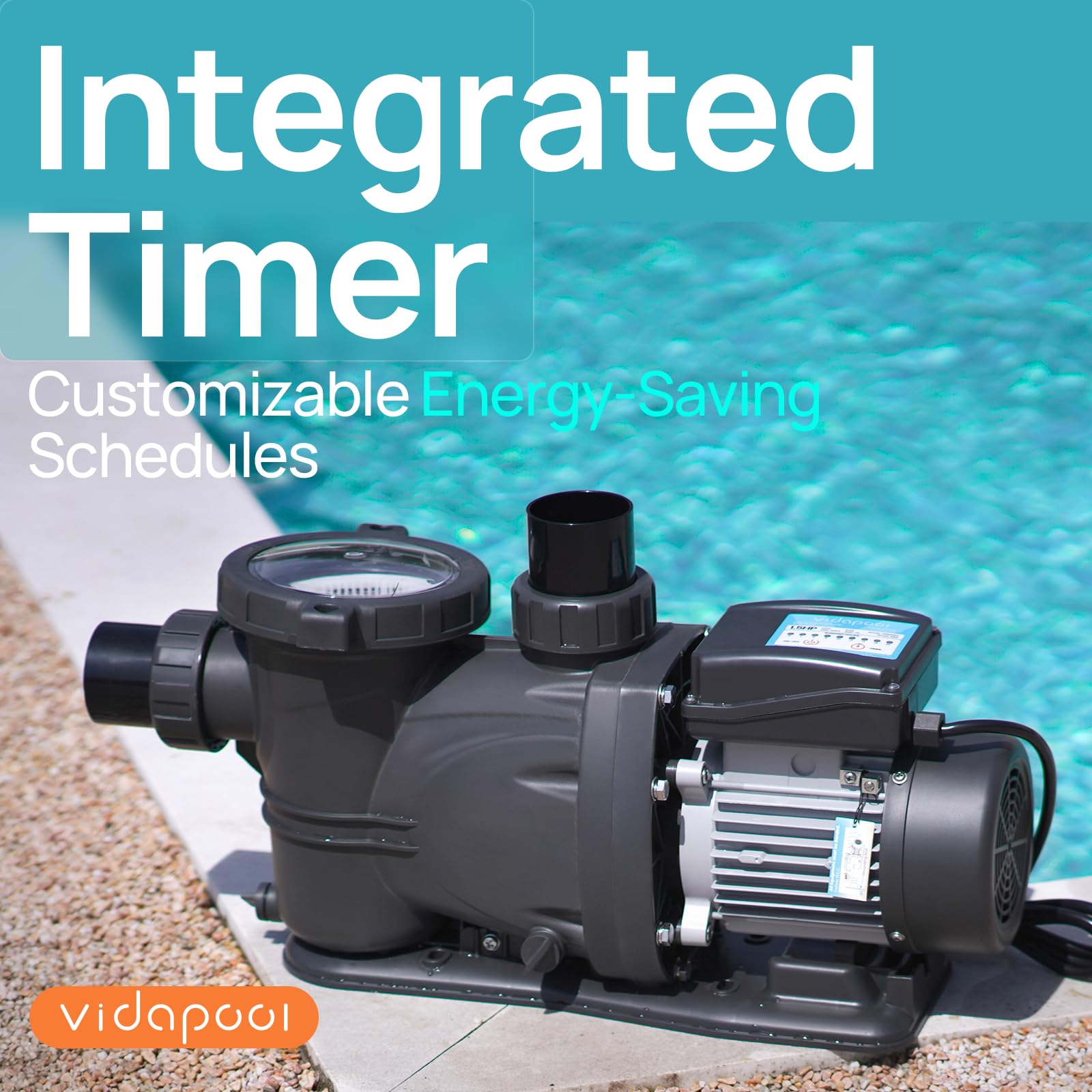 Vidapool filter basket image emphasizes debris collection during routine maintenance.