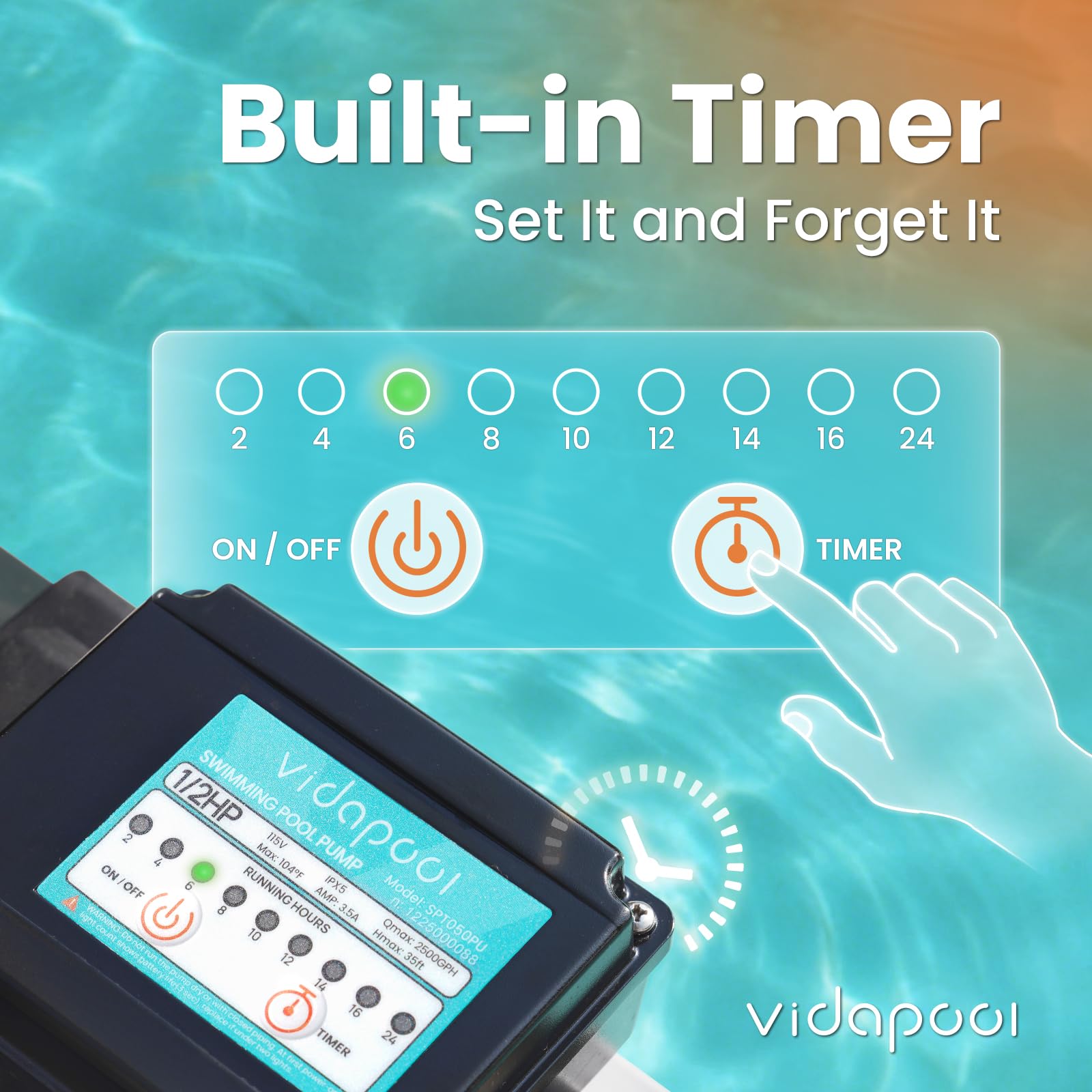 Vidapool hose adapters close-up shows simple connections to common sizes