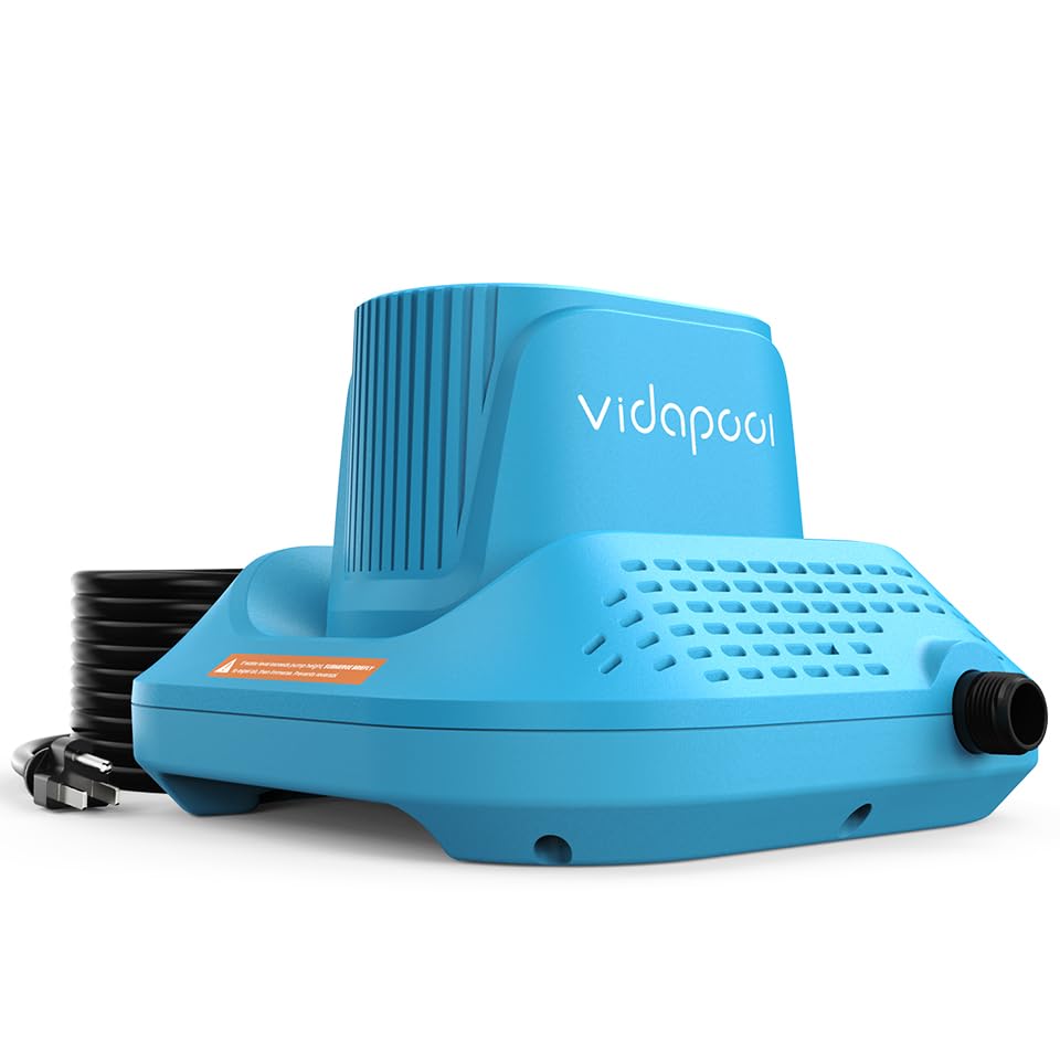 Vidapool pool cover pump in automatic mode removes surface water efficiently.