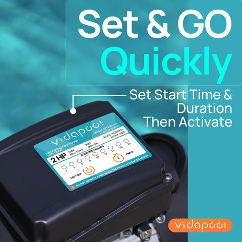 Vidapool pump installation demonstrates plug-and-play setup for effortless configuration.