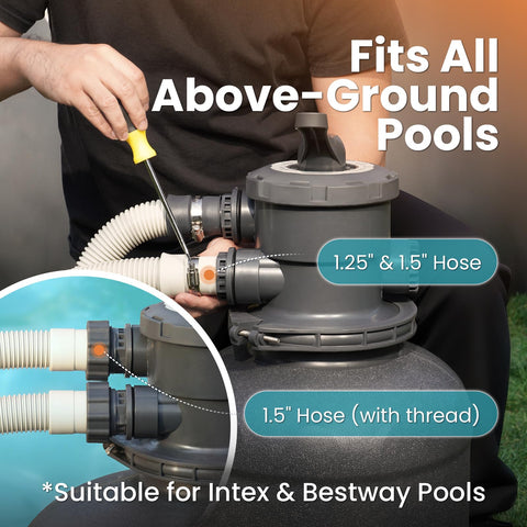 Vidapool UV-resistant tank body ensures long-lasting filtration with minimal corrosion.