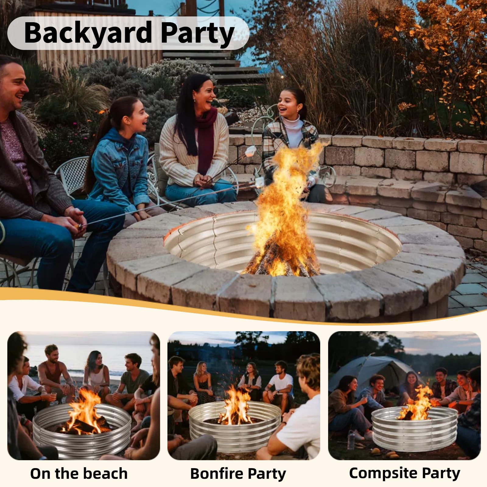 Vidica compact fire ring fits small patios and campsites with ease