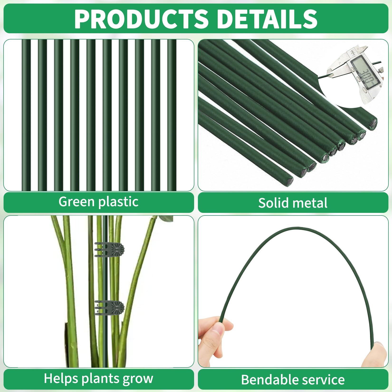 Vidroxin metal-core stakes resist rust for outdoor use