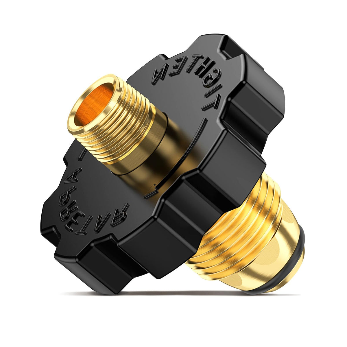 VIEAUBE brass propane adapter POL to 1/4 inch NPT ensures a secure connection.