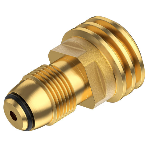 VIEAUBE POL to QCC1 propane adapter connects old LP tanks to Type1 regulators.