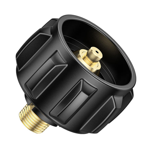 Vieaube QCC1 propane adapter with brass body for durable connections.