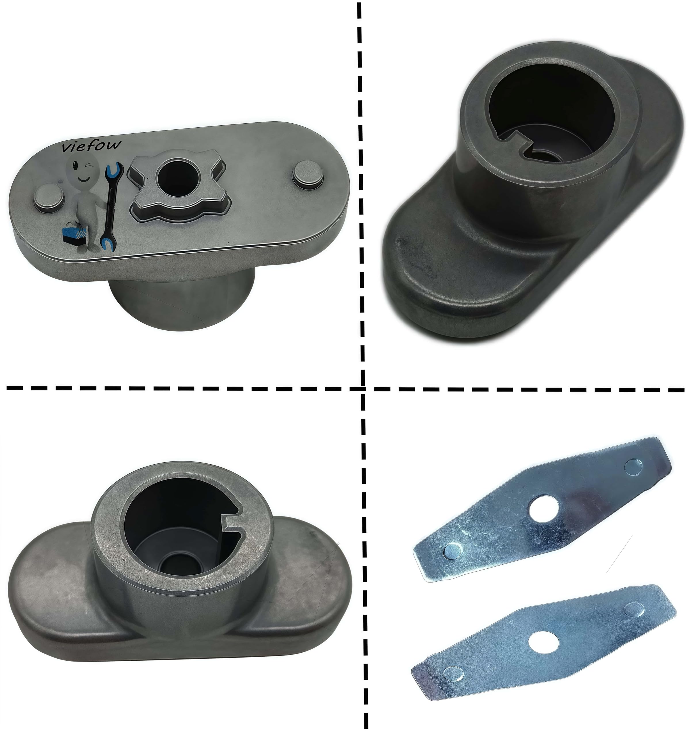 Viefow 25mm center-hole close-up shows precise hub fit.