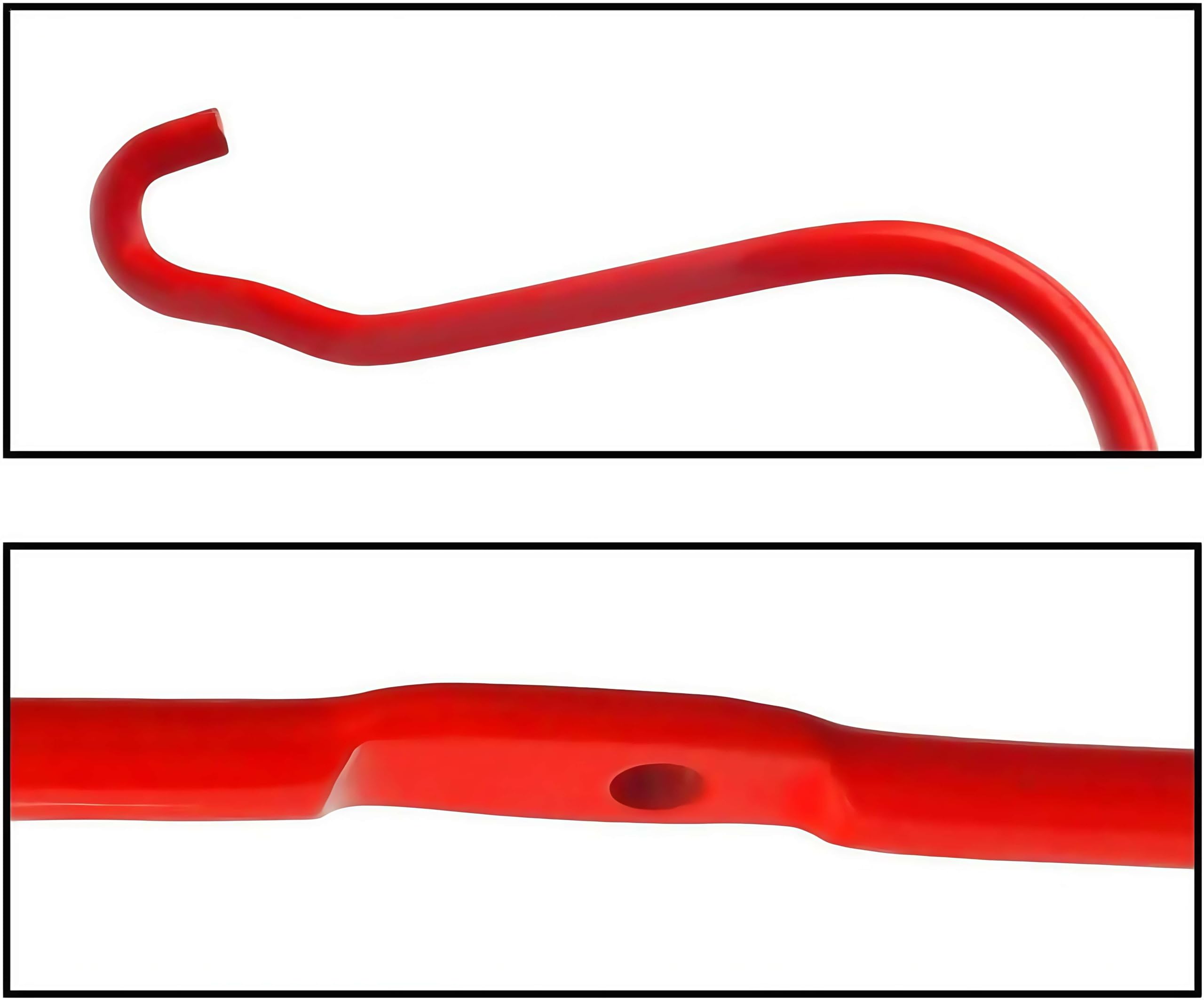 Viefow handle-assembly close-up demonstrates quick, tool-free installation