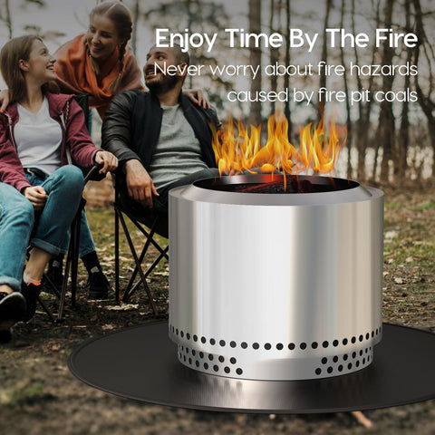 Viesembo mat fits Solo Stove Bonfire and Ranger 2.0 for safe outdoor cooking.