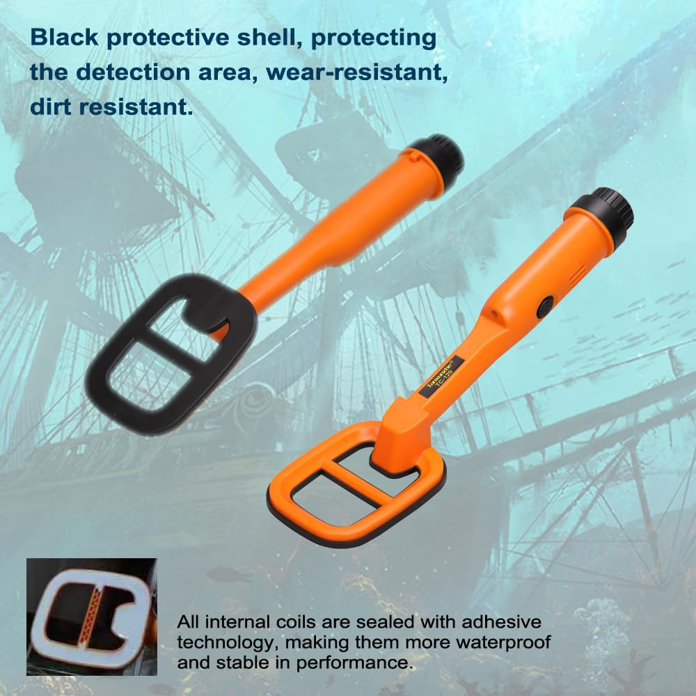 Vietora Eud waterproof metal detector in use during a coastal hunt